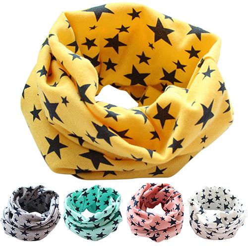 Wholesale- Hot Stars Children's Cotton Neckerchief Kids Boy Girl Scarves Shawl Unisex Winter Knitting N83Y 7FRD