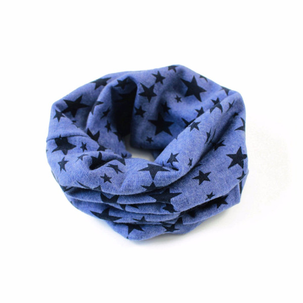 New Baby Winter Warm Girls Boys Stars Collar Scarf Children O Ring Neck Scarves 8 Colors F05