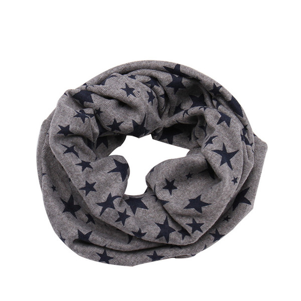 New Fashion Five-pointed Star Children Collar Cute Print Children Warm Scarf Outdoor Neck Warm Scarf