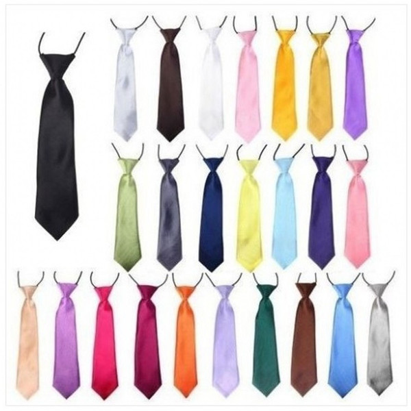 children Ties cotton fashion Candy colors tie Party dress up pure solid color Children Neck Tie for halloween 30 colors 27.5*7cm