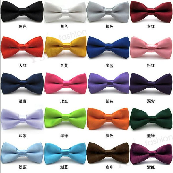 Kids Accessories Baby Unisex New Fashion Rayon Solid Bow Ties Best Sale Childrens Pretty Candy Color Party Bow Ties