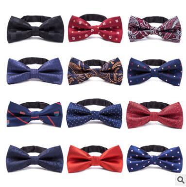 Formal Kids Bow Tie Gentleman Tie Marriage Children's Formal Gent Ties Fashion Ties Bowtie Stars Stripes Dots Colorful Ties 37 Colors WY06Q