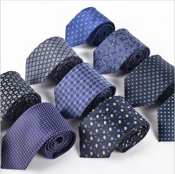 8.5cm striped polyester jacquard arrow men's tie student casual business men's tie