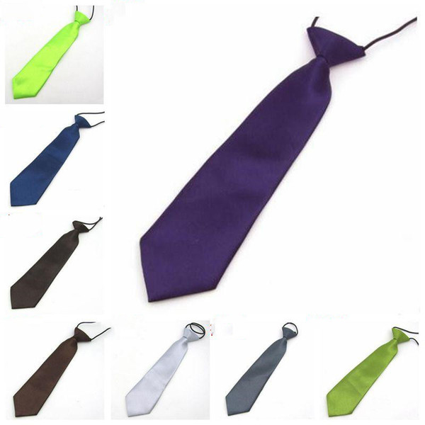 Baby School Elastic Neckties 25 Colors Fashion Boy Wedding Solid Colors Neck Ties Child School Party Tie CFYZ222