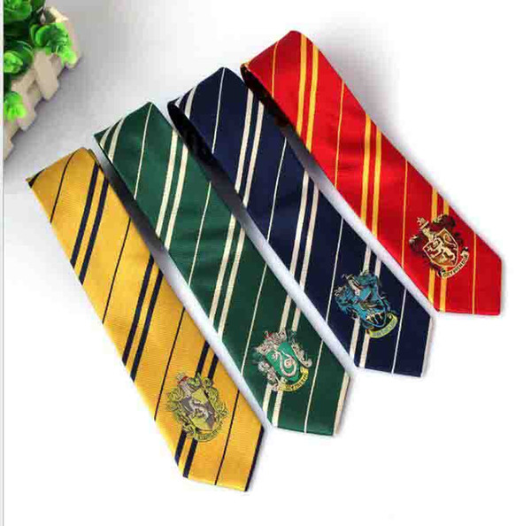 Harry Potter Ties Clothing Accessories Borboleta Necktie Ravenclaw Hufflepuff Necktie Hogwarts Stripe Ties 4 design AC9