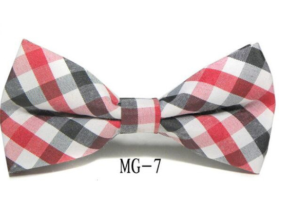 Hot Sale New Children's tie Boys and girls bow ties men bow tie bowtie grid Stripes Free shipping 42