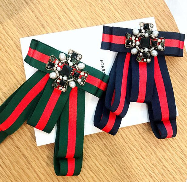 Luxury Exquisite Brooch For Women Kids Statement Brand Fashion Ties Brooches Pins Accessories Jewelry Gift