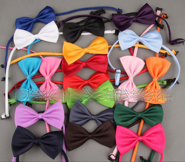 Children Baby Necktie Neck Ties Boys Girls Bow Silk Tie Candy Color School Tie Cravat Bowtie Kids Wedding Bow Ties 19 color