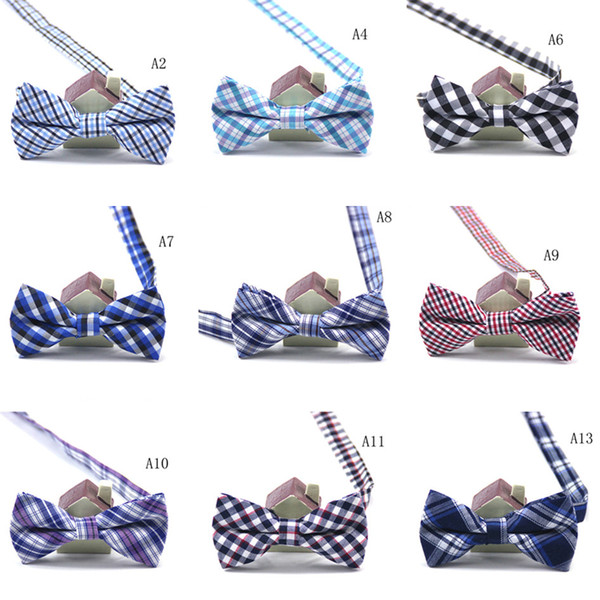 1PCS New Style Children Polester Bowties Plaid Bowtie Baby Kid Kids Classical Dot/Plaid/Striped/Flowers Butterfly Bow tie