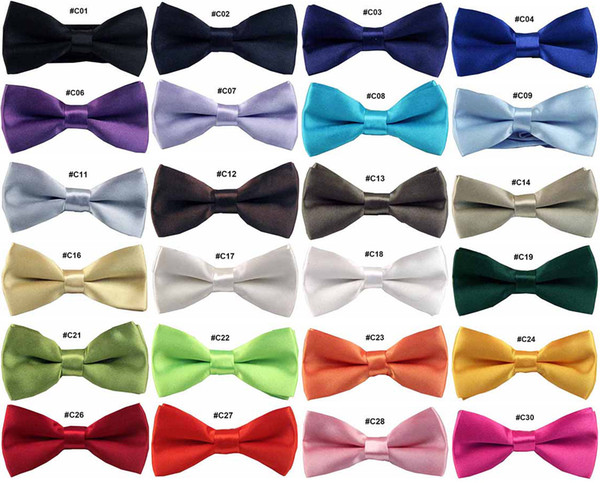 81 Patterns Baby Boys Bow Ties Little Gentle England Grid Kids Bow Tie Plain Colors Adjustable Wedding Prom Butterfly Bow Tie Drop Shipping