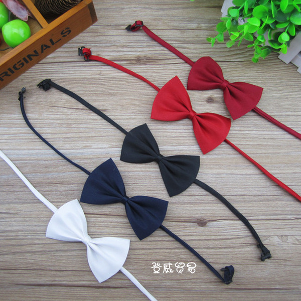 New Polyester Silk Solid Colors Bow Tie Baby Accessory Kids Clothing HSJ88