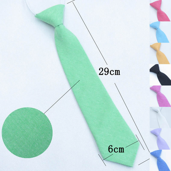 Baby Neckties For Wedding and School Boys Childrens Kids Elastic Tie Solid Color Cotton Necktie Baby Maternity Kids Fashion Accessories Ties