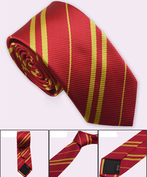 Harry Potter Neck Tie Gryffindor/Slytherin/Hufflepuff/Ravenclaw Necktie ties Cosplay Costumes 4 HOUSES give kids gift KFJ718