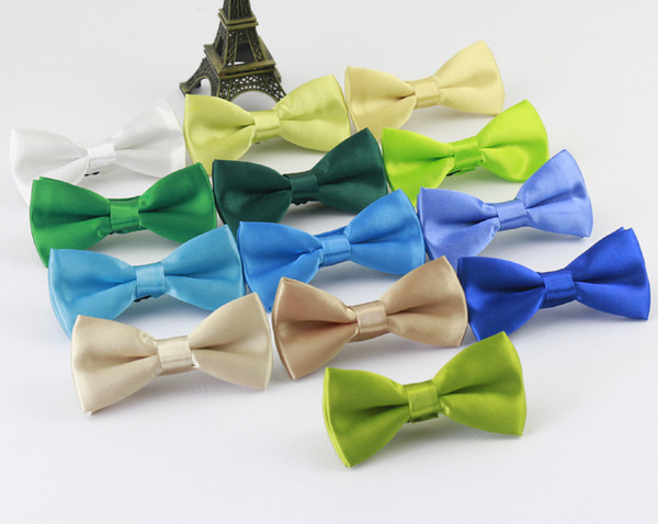 Hot Sale Solid Color Baby Bow Tie Classic Kids Wedding Party Neckwear