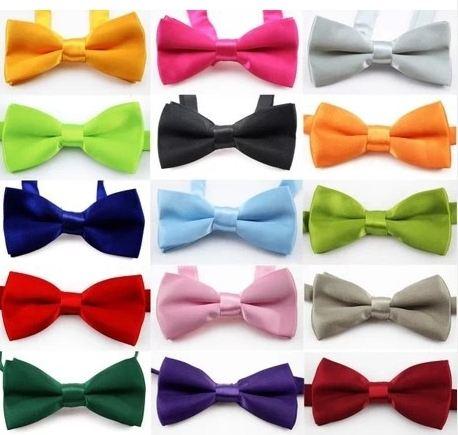 boys bow ties Fashion girls neck ties baby boy bow tie Pure Color Butterfly Children England Tie Kids Party Accessories 13 style A2763