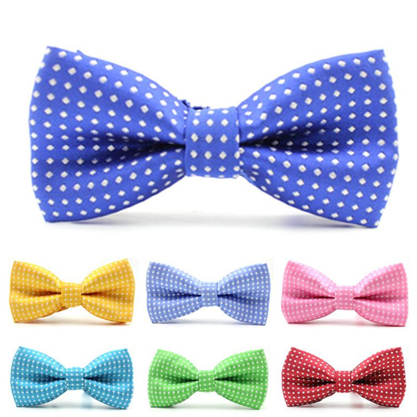 Hot Sale casual kids collar bow tie polka dot design noble tie boy bowtie in Children's accessories JIA355