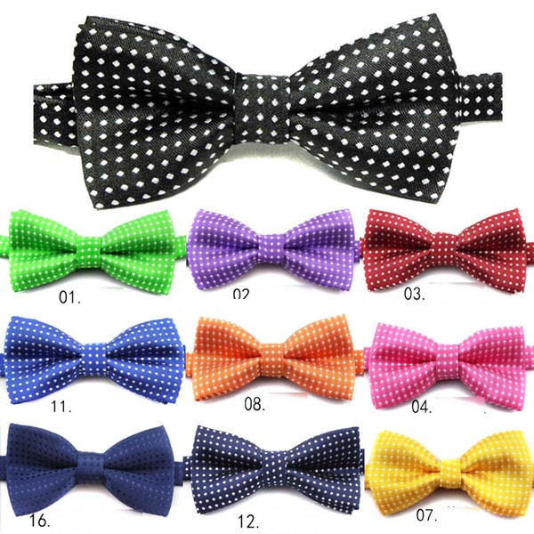 Hot Sale New kids Bowties Children ties bow ties boys bow tie pure color bowtie Stars Check Polka Dot Stripes Free shipping