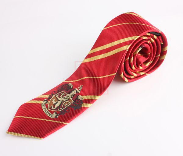 Harry Potter badge Necktie ties Gryffindor/Slytherin/Hufflepuff/Ravenclaw Necktie ties Cosplay Costumes