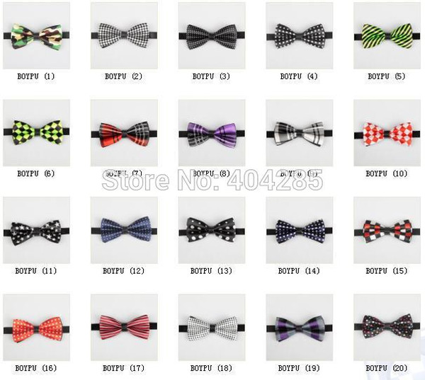 Wholesale- retail baby bowtie pattern boys butterfly bow tie kids gift striped ties dotted