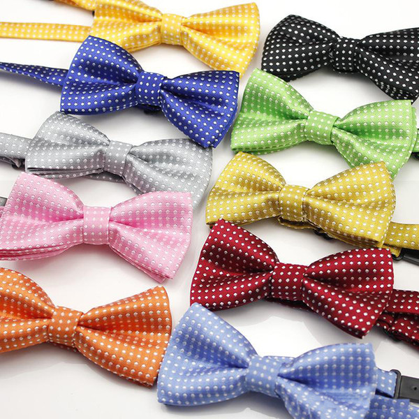 Kids jacquard dots bow tie school uniform accessory props boys girls opening ceremony school opening day performance bowknot ties