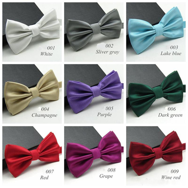 20 Colors Solid Fashion Bowties Men Colorful Chess Necktie Tie Bow Tie Male Marriage Bow Wedding Bow Ties