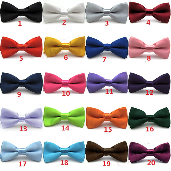 New Boys Girls School Fashion Bow tie For Kids Bowtie Solid Candy Colorful Baby Butterfly Cravat Gravata