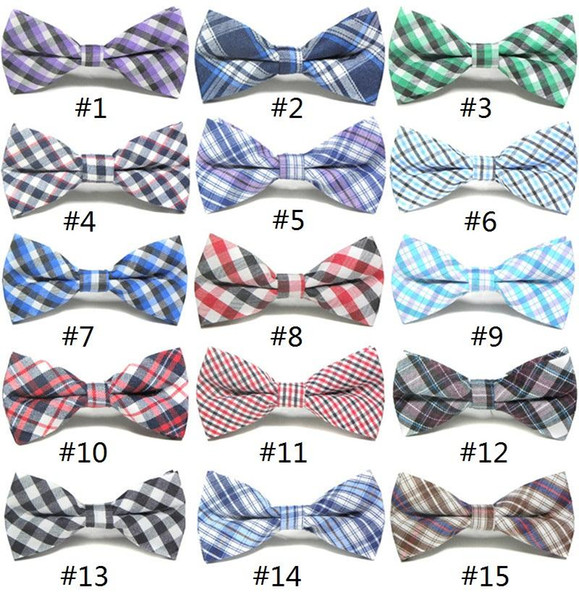 15 styles British style Baby Tie Children Necktie Fashion Children Cute Pure Color Necktie Hot Kids Cotton and Adjustable Bow Tie