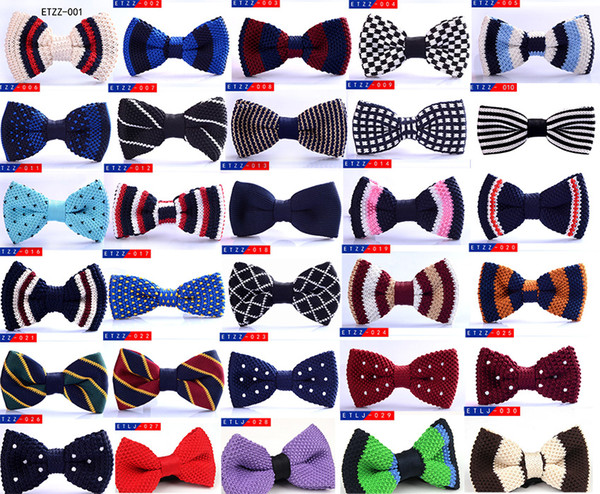 baby boys bowties high quality Birthday Party bow tie Adjustable gifts kids Toddler wedding Necktie knitting mix colors 10*5cm