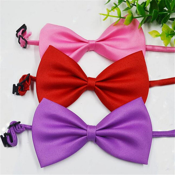 Kids Ties Fashion Accessories Boys Bow Silk Ties Baby Bowties Photography Props General Pure Color Performance Accessory DHL Free