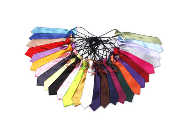 Shipping Free 21 Colors New Hot Student Slim Leisure Narrow Arrow Necktie Skinny Tie Children's Tie