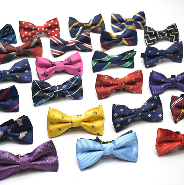 Children Bow Tie 2019 New Baby Boy Kid Clothing Accessories Solid Color Gentleman Shirt Neck Tie Bowknot Dot