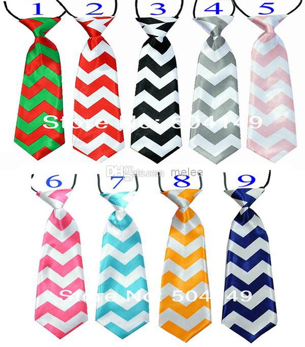 New baby chevron zigzag necktie baby kids children ties neck tie ties Boys Girls tie with curve style 30pcs/lot 9color choose,0-6T, Melee