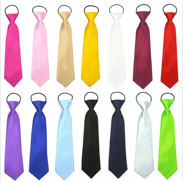 Kids Ties Boys Solid Candy Color Tie Primary School Necktie Party Dress up Neck Tie Team Stage Neckwear Wedding Casual Tie Halloween B5262