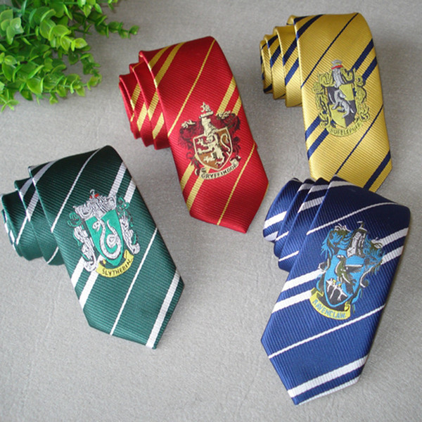 Harry potter Cosplay Hogwarts School Tie Toys Magic World Harri Potter Party Show Student college neck ties Gift Halloween Gift For Kids Toy