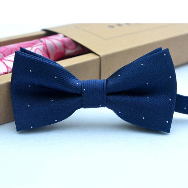 Wholesale- Children Bow Tie Baby Boy Kid Clothing Accessories Solid Color Gentleman Shirt Neck Tie Bowknot Dot