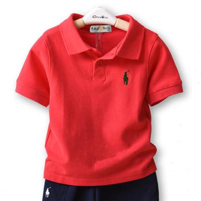 2019 summer kids designer clothes boys children lapel short sleeves polo t shirt boys tees brand baby girl clothes girls classic cotton tops