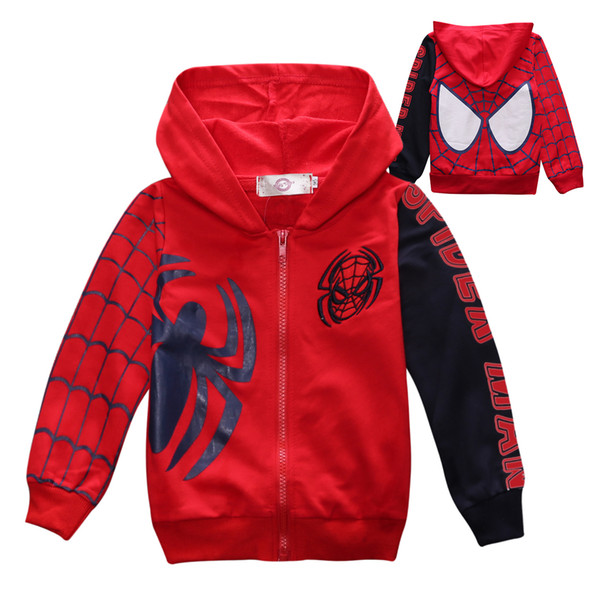 Spider Man Baby Kids Clothing outdoor apparel spring autumn shirts 2-7Y