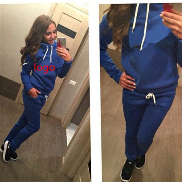 Women Girls Design Tracksuit Fashion Sports Brand Sweatsuit N Letter Printing Hoodie and Pants 2pcs Set Sweatshirt Casual Sportswear B2151