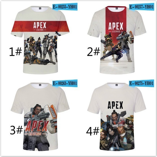 2019 adult children's clothing print anime game peripheral full color 3D digital print short-sleeved T-shirt