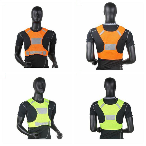 Visibility Reflective Vest Outdoor Safety Vests Cycling Vest Working Night Running Sports Outdoor Clothes Traffic Warning Clothes EZYQ508