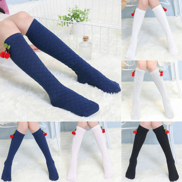 Toddler Kid Baby Girl Knee High Long Soft Cotton Knitted Princess Stretch Elastic Tights Stockings Autumn Winter Autumn