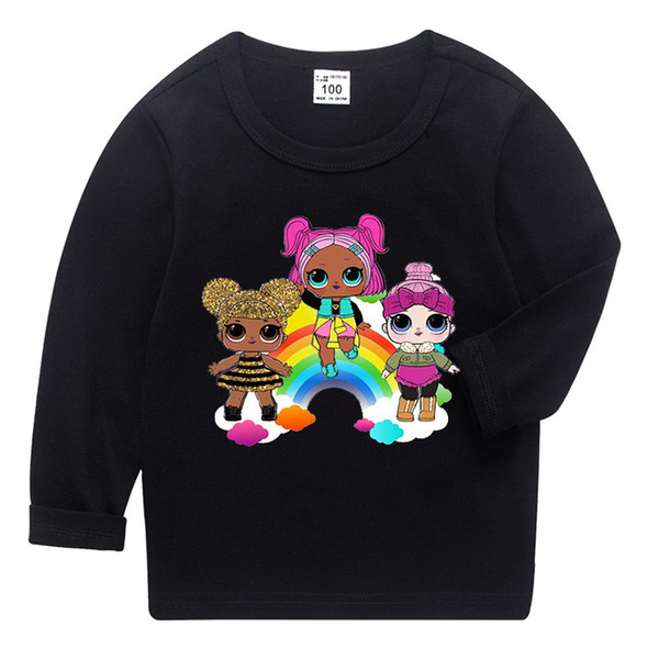 new 11style Cartoon Doll Girls Boy Hoodies Autumn Spring Kids Long Sleeve Sweatshirts Children Pullover Top Clothing Hoody sale