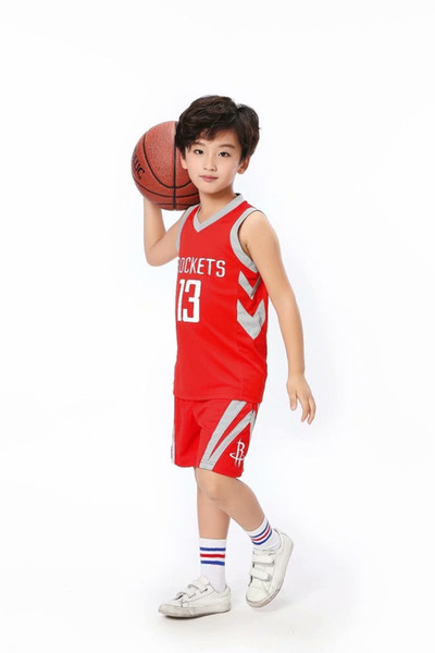 Wholesale Sale American Basketball 13#(harden) Super Basketball Star Custom Basketball Clothing Outdoor Sports Clothing For Big Children