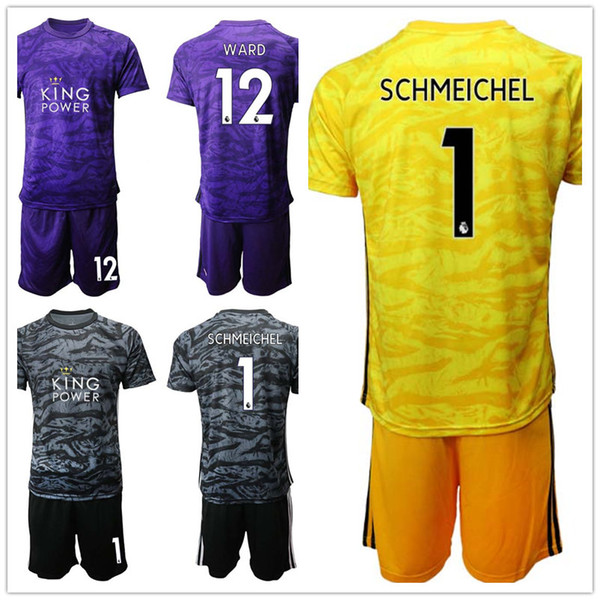 Leicester Soccer Jersey City 2019 2020 Football Shirt soccer Goalkeeper #12 WARD #1 SCHMEICHEL MAGUIRE MADDISON VARDY