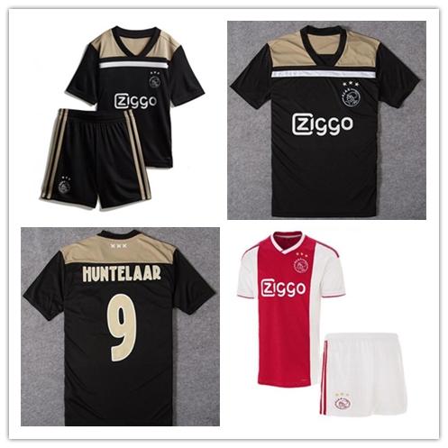 2019 Kids kit Ajax home red white Soccer Jerseys boy youth Ajax away Soccer Shirt #10 TADIC #21 DE JONG #25 DOLBERG #22 ZIYEC football kit