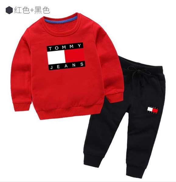 Classic Luxury Logo Designer Baby t-shirt Pants coat jacekt hoodle sweater olde Suit Kids fashion Children's 2pcs Cotton Clothing Sets GA217