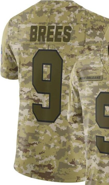 Camo Salute to Service Retired Player Limited Jersey Men's Man New Orleans 9 41 jersey Shirts All Teams American football jerseys