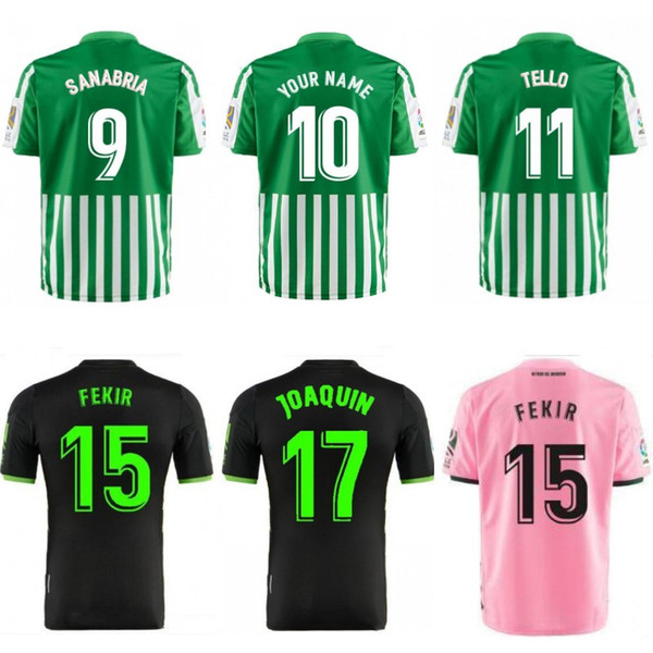 19 20 camiseta betis jersey JUANMI WILLIAM JOAQUIN TELLO CANALES camisetas de futbol soccer jersey home away third tops