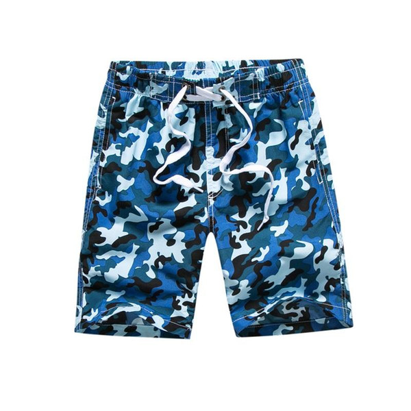 Funfeliz Children Quick Dry Beach Shorts7-15 Years Teenage Boys Swim Shorts Camouflage Swimming Trunk Boy Surf Board shorts