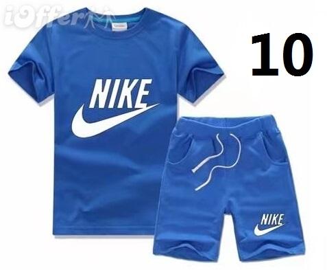 HOT SELL 2018 New Style Children's Clothing For Boys And Girls Sports Suit Baby Infant Short Sleeve Clothes Kids Set 2-7 Age B03